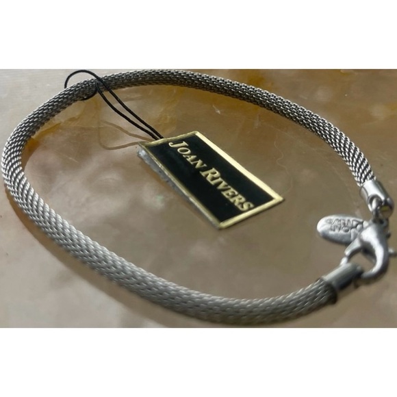 Joan Rivers Herringbone Western Vintage Large Silver Women's Bracelet - Picture 12 of 15